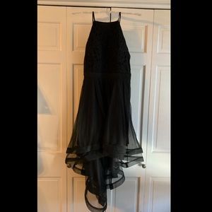 High Low Black Dress